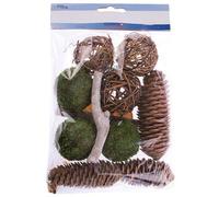 GLOREX Potpurri Patatas de Pino, Madera, Marrón/Verde, 100 g