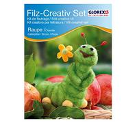 Glorex Set Creativo de Fieltro, Raupe, 10 x 12