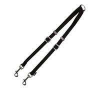 Acople Correa 2 Perros Gloria Negro (1.6 x 35-56 cm) (1.6 x 35-56 cm)