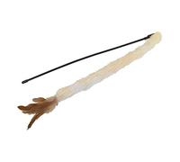 Gloria - Caña con Cinta y Plumas para Gatos - Accesorio de Gatos - Modelo Altair- Caña Flexible con Cinta Acolchada y Peluche - Juego Interactivo con Mascotas - Color Variado - Tamaño de 150 cm