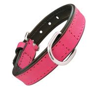 Gloria Collar de Piel Acolchado para Perro 45 cm - Fucsia