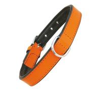 Gloria Collar de Piel Acolchado para Perro 40 cm - Naranja