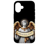 Gloria in Excelsis Deo Angel Christmas Carol Latin Catholic Carcasa para iPhone 16