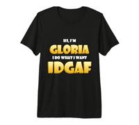 Gloria Joke Idgaf Meme Funny Halloween Costume For Glorias Camiseta Premium