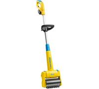 Gloria MultiBrush li-on - Multifunktionale Akku-Bürste/Unkrautentferner | Nutzbar als Stein-, Holz-, Fugenreiniger, Rasenkantenschneider, Vertikutierer, Rasenventilador | Set con 2 Aufsätzen | sin