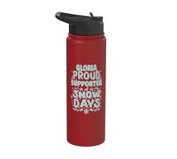 Gloria Partidario de los Días de Nieve Gloria Navidad Invierno Stainless Steel Insulated Water Bottle