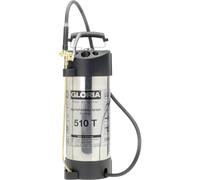 GLORIA Pulverizador de Alto Rendimiento de Acero Inoxidable 510 T Profiline | Capacidad de 10 l | Depósito de acero inoxidable | Presión de 6 bar | Correas acolchadas con ajuste rápido