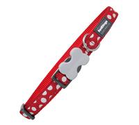 Gloria Red Dingo Collar Para Perro Style White Spots 20-32 Cm
