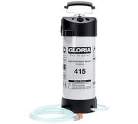 GLORIA Unidad Suministro de Agua Tipo 415 | Depósito de Acero para Obra | Capacidad 10 l | Presión 6 bar | Manguera textil de 3 m con acoplamiento rápido | Para perforadoras y amoladoras