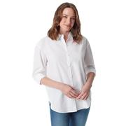 Gloria Vanderbilt Amanda Oversized Button Down Shirt with Roll-Tab Sleeves Camisa con Cuello Abotonado, Vintage White, L para Mujer