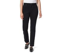 Gloria Vanderbilt Jean Cónico Classic Amanda de Talle Alto para Mujer, Negro, 16 Corto US