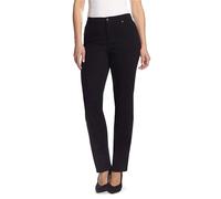 Gloria Vanderbilt Jeans clsicos Amanda de talle alto para mujer, color negro, 16 Plus, cortos