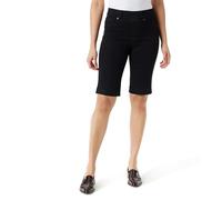 Gloria Vanderbilt Shape Effect Pull on Bermuda High Rise Short Standard, Negro Enjuague, 40 para Mujer