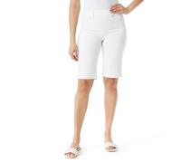Gloria Vanderbilt Shape Effect Pull On Bermuda High Rise Short Standard, Vintage White, 42 para Mujer