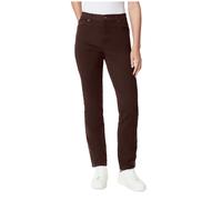 Gloria Vanderbilt Womens Amanda Vaqueros Rectos Slim Talle Medio Marrón