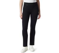 Gloria Vanderbilt Women's Shape Effect Pull On High Rise Straight Leg Jean, Black Rinse