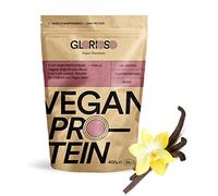 GLORIOSO 400g Proteína Vegana Sabor Vainilla Sin Lactosa ni Azúcar con DigeZyme® - Proteína Isolate para Deportistas 21g por Servicio - Vegan Protein con Mezcla de Guisante, Arroz, Calabaza y Girasol