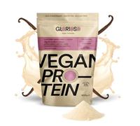 GLORIOSO Proteina Isolate Vegana Sin Azucar Ni Lactosa con DigeZyme® Batido Bajo en Carbohidratos Sin Gluten Vegan Protein Powder con Mezcla a Base de Guisantes Arroz y Calabaza Sabor Vainilla 600g