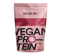 GLORIOSO Proteína Vegana Sin Lactosa ni Azúcar con DigeZyme® - Proteína Isolate para Deportistas 21g por Servicio - Vegan Protein con Mezcla de Guisante, Arroz, Calabaza y Girasol (400g, Fresa)