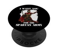 Gloriosos Guerreros de Esparta Rey Leonidas T 300 Guerreros PopSockets PopGrip Adhesivo