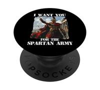Gloriosos Guerreros de Esparta Rey Leonidas T 300 Guerreros PopSockets PopGrip Adhesivo