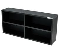 Glorious CD Box 180 de Madera - tiene capacidad para 180 discos compactos, combinables con otras cajas de CD o de discos, Negro