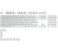 Glorious Gaming 115 keycaps GPBT - Perfil Cherry, plástico PBT superduradero, estética llamativa, sonido superior, tipografía original, distribución alemana - Blanco ártico