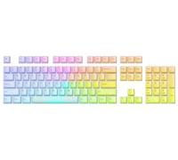 Glorious Gaming 115 keycaps RGB Polychroma - Traslúcidas para RGB máximo, Perfil Cherry, superduraderas, policarbonato, tipografía Original, acústica Potente, distribución de EE. UU - Polychroma