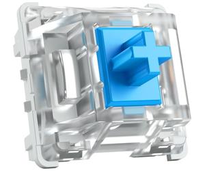 Glorious Gaming 120 switches para teclado mecánico Gateron (azul) - Compatibles con LED SMD, clicky y ligeros para tecleo y gaming precisos, 60 g de acción, fijación de 3 pines - Azul Gateron
