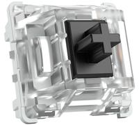 Glorious Gaming 120 switches para Teclado mecánico Gateron (Negro) - Compatibles con LED SMD, lineales y consistentes para tecleo y Gaming intensos, 60 g de acción, fijación de 3 Pines Negro Gateron