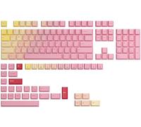 GLORIOUS Gaming 143 keycaps GPBT - Perfil Cherry, plástico PBT superduradero, estética llamativa, Superficie con Textura, acústica Potente, keycaps para MacOS, distribución Distribución QWERTZ alemán