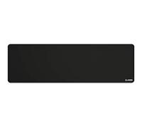 Glorious Gaming Alfombrilla de tela (extendida) - Bordes cosidos, superficie lisa para velocidad y control, base antideslizante, lavable a máquina, grande (910 x 280 x 3 mm) - Negro