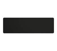 Glorious Gaming Alfombrilla de tela (extendida) - Bordes cosidos, superficie lisa para velocidad y control, base antideslizante, lavable a máquina, grande (910 x 280 x 3 mm) - Negro discreto