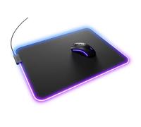 Glorious Gaming Alfombrilla Ratón GMP 2 GLED XL - 2 Zonas RGB, Borde InfiniGlow sin Costuras, Superficie Tela Premium, Base Goma Antideslizante, optimizada Gaming - 465 mm×355 mm×3 mm - Alfombrilla