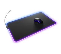 Glorious Gaming Alfombrilla Ratón GMP 2 GLED XL Extended - 2 Zonas RGB, Borde InfiniGlow sin Costuras, Superficie Tela Premium, Base Goma Antideslizante - 615 mm×355 mm×3 mm - Alfombrilla