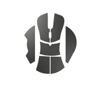 Glorious Gaming Cinta de Agarre de ratón para Modelo D, Antideslizante, Resistente al Sudor y la Grasa, Ancho de 0.5 mm, Adaptado, de fácil aplicación, con Adhesivo 3M, Negro