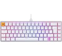 Glorious Gaming GMMK 2 Compact 65% - Teclado gaming mecánico, compacto TKL 65%, carcasa de aluminio, personalizable, keycaps dobles, switches Fox, RGB, distribuciones QWERTY nórdico - Blanco