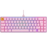 Glorious Gaming GMMK 2 Compact 65% - Teclado Gaming mecánico, Compacto TKL 65%, Carcasa de Aluminio, Personalizable, keycaps Dobles, switches Fox, RGB, distribuciones QWERTY inglés - Rosa