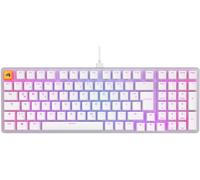 Glorious Gaming GMMK 2 Full Size (96%) - Teclado gaming mecánico, carcasa de aluminio, personalizable, keycaps dobles, switches Glorious Fox, RGB, distribuciones QWERTZ alemán - Blanco