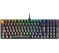 Glorious Gaming GMMK 2 Full Size (96%) - Teclado gaming mecánico, carcasa de aluminio, personalizable, keycaps dobles, switches Glorious Fox, RGB, distribuciones QWERTZ alemán - Negro
