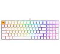 Glorious Gaming GMMK 2 Full Size (96%) - Teclado gaming mecánico, carcasa de aluminio, personalizable, keycaps dobles, switches Glorious Fox, RGB, distribuciones QWERTY estadounidense - Blanco