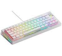 Glorious Gaming GMMK 3 anpassat mekaniskt gamingtangentbord, 65% kompakt, modulärt packningssystem, doubleshot PBT-tangenter, aluminiumplatta, utbytbara 3- Och 5-stiftsbrytare, USA QWERTY - Vit