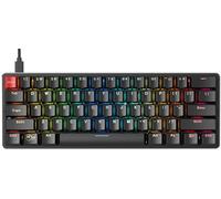 Glorious Gaming GMMK Compact (60%) - Teclado Gaming mecánico, switches Gateron Brown (táctiles), keycaps Dobles, RGB, Personalizable, Teclado al 60%, distribuciones QWERTY Estadounidense - Negro