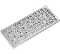Glorious Gaming GMMK PRO 75% Barebones (solo carcasa) - Teclado gaming mecánico modular, TKL, carcasa de 1,5 kg, RGB, personalizable, switches de 5 pines, distribuciones internacional / ISO - Blanco