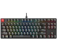 Glorious Gaming GMMK TKL (85%) - Teclado gaming mecánico, switches Gateron Brown (táctiles), keycaps dobles, RGB, hot swap y personalizable, TKL, distribuciones QWERTY estadounidense - Negro