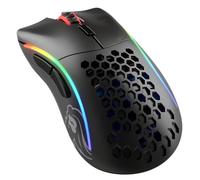 Glorious Gaming Model D- (Pequeño) Wireless Ratón gaming inalámbrico - 67 g superligero, diseño colmena, RGB, ergonómico, sin lag 2,4 GHz inalámbrico, hasta 71 horas de batería - Negro mate