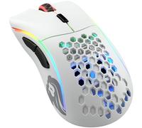 Glorious Gaming Model D Wireless Ratón gaming inalámbrico - 69 g superligero, sin lag 2,4 GHz inalámbrico, hasta 71 horas de batería, RGB, sensor BAMF, ergonómico, 6 botones - Blanco mate