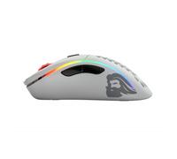 Glorious Gaming Model D Wireless Ratón gaming inalámbrico - 69 g superligero, sin lag 2,4 GHz inalámbrico, hasta 71 horas de batería, RGB, sensor BAMF, ergonómico, 6 botones - Blanco mate