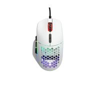 Glorious Gaming Model I - Ratón para Juegos con Cable, 69 g, superligero, 2 Botones Intercambiables, RGB, Patas de PTFE, 9 Botones programables, reposamuñecas Lateral, Color Blanco