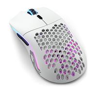 Glorious Gaming Model O Wireless Ratón gaming inalámbrico - 69 g superligero, diseño colmena, RGB, ambidiestro, sin lag 2,4 GHz inalámbrico, hasta 71 horas de batería - Blanco mate